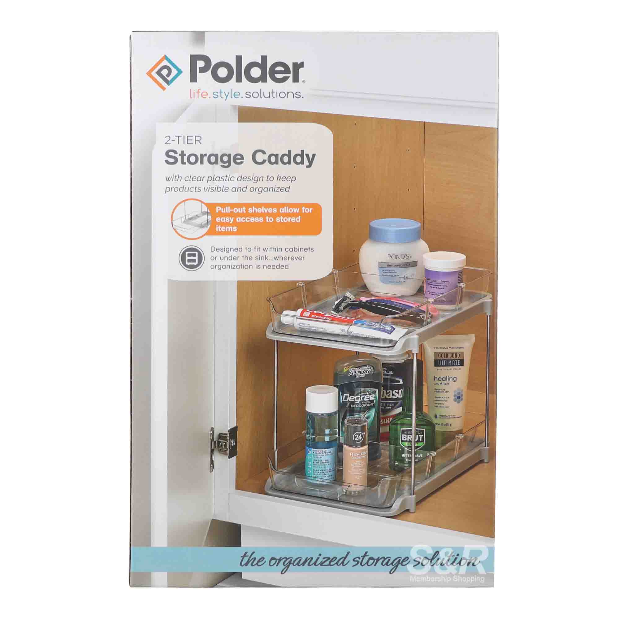 Polder 2-Tier Storage Caddy 1 set Polder 2-Tier Storage Caddy 1 set